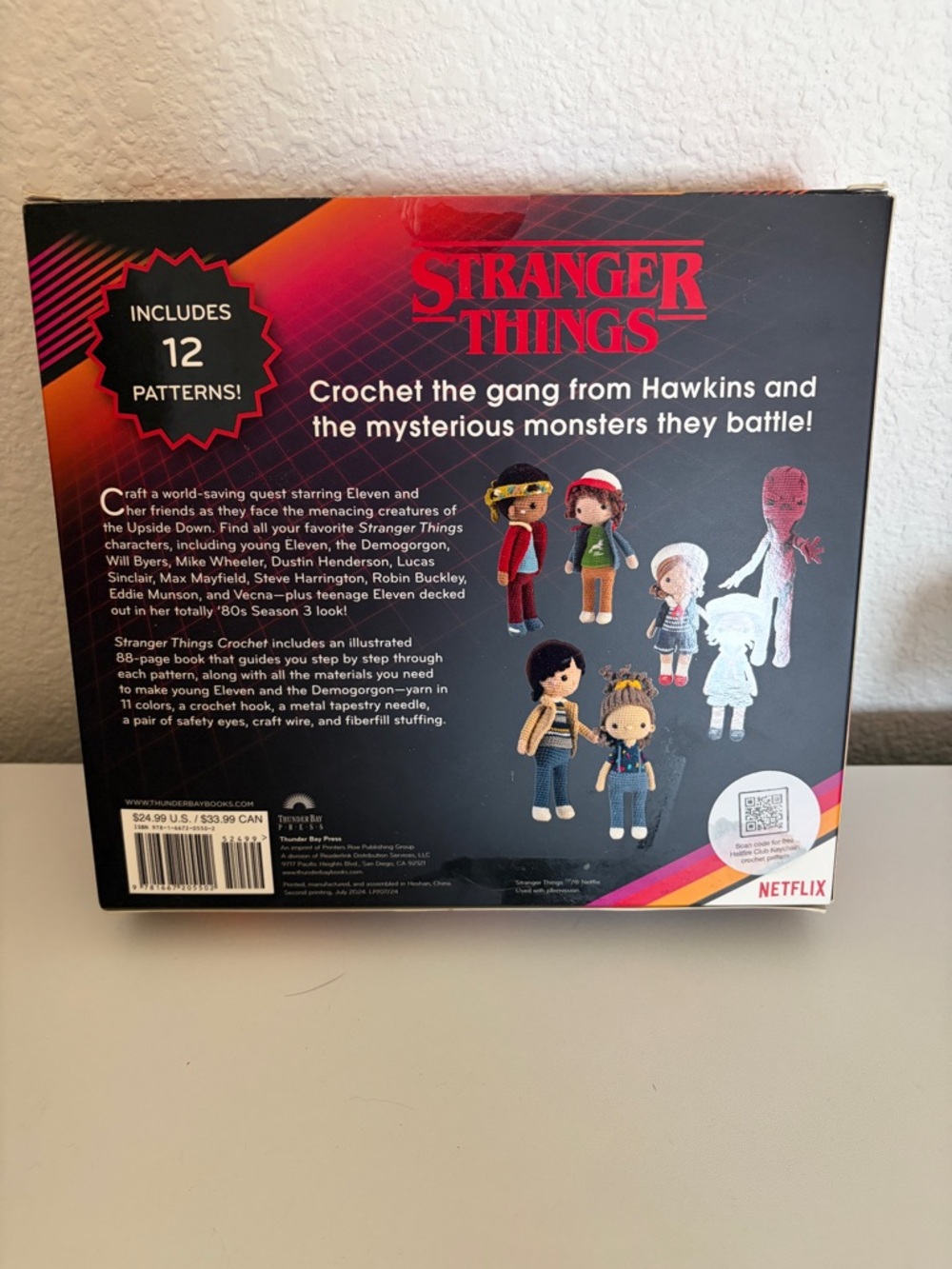 Netflix Stranger Things Crochet Kit - Red, Cream, White - Picture 2 of 2